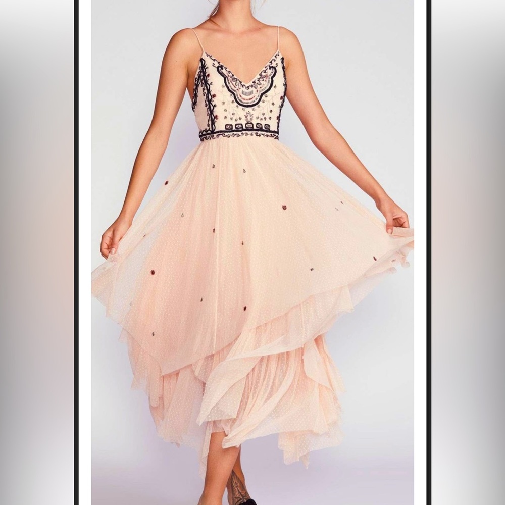 WILDFLOWER EMBELLISHED MAXI DRESS **free people